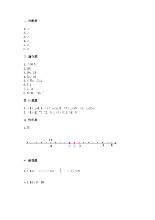 北师大版六年级下册数学期末测试卷【考点提分】.docx