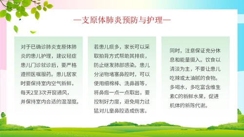 简约清新为健康护航预防支原体肺炎支原体肺炎学习活动PPT模板