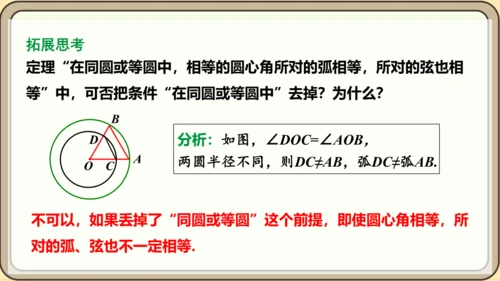 人教版数学九年级上册24.1.3  弧、弦、圆心角课件课件（共28张PPT）