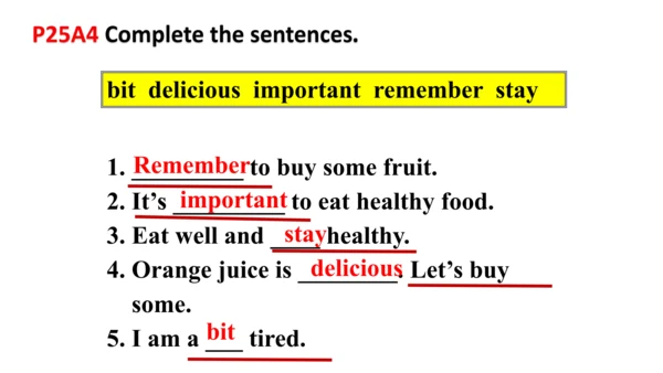 Module 4 Healthy food Unit 3 Language in use 课件（外研