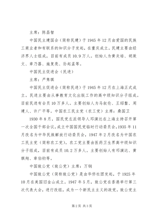 八大民主党派政治力量统观_1.docx