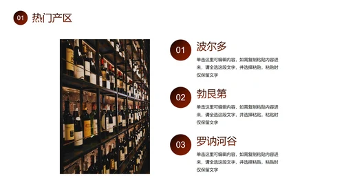 实景红酒商务商业公司产品画册PPT模板