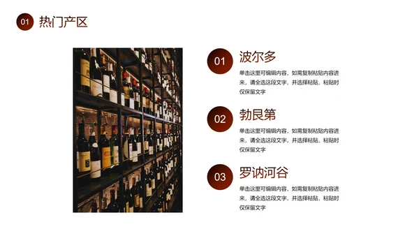 实景红酒商务商业公司产品画册PPT模板
