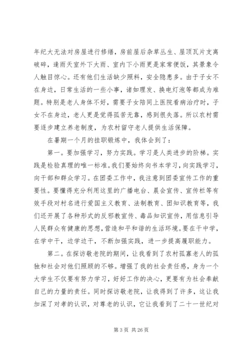 暑期挂职锻炼心得.docx