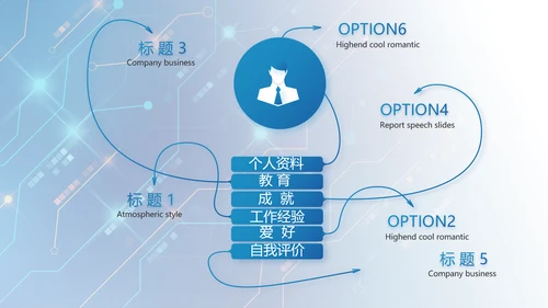蓝色科技感AI智能科技工作总结PPT
