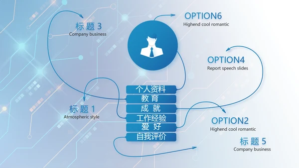 蓝色科技感AI智能科技工作总结PPT