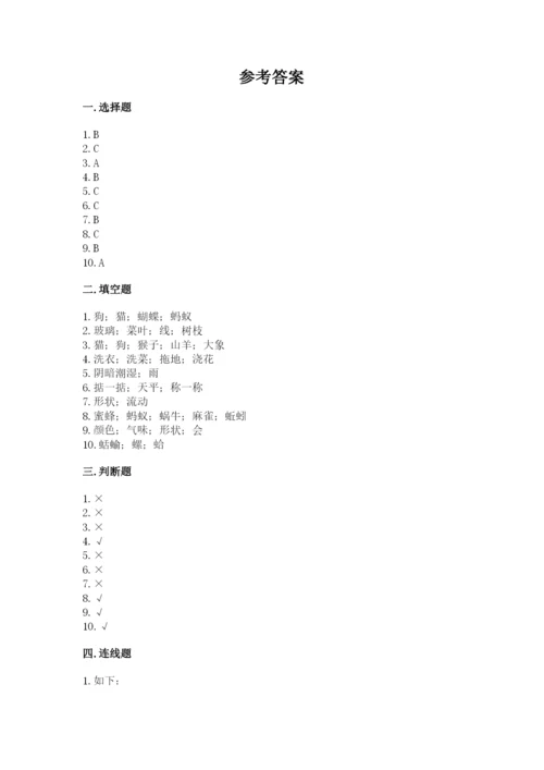 教科版一年级下册科学期末测试卷含完整答案【网校专用】.docx