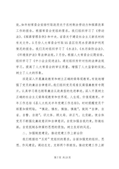 人大工作总结精品合集.docx