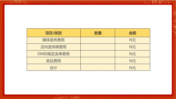 红色中国风餐厅元旦促销活动方案PPT模板