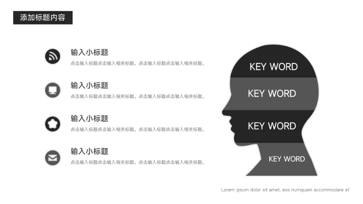 黑白极简主义企业培训PPT模板