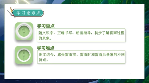 【核心素养】部编版语文二年级下册-16. 雷雨 第1课时（课件）