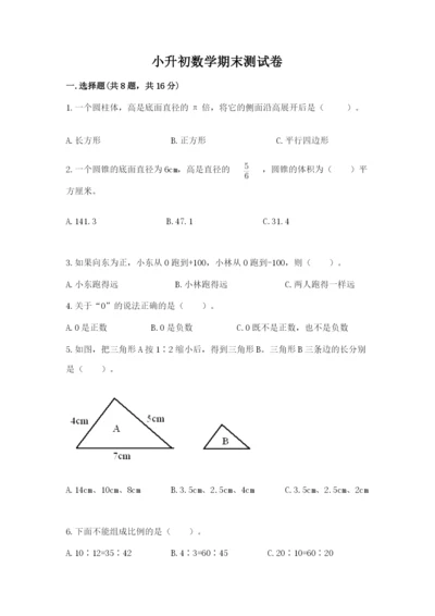 小升初数学期末测试卷（综合题）.docx