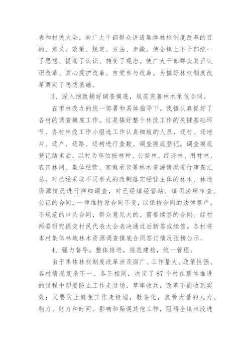 集体林权制度改革工作总结.docx