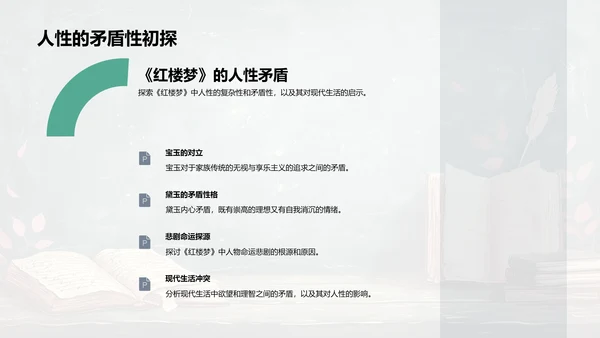 《红楼梦》人性冲突课程PPT模板