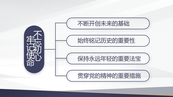 蓝色党建年终工作总结汇报PPT党课