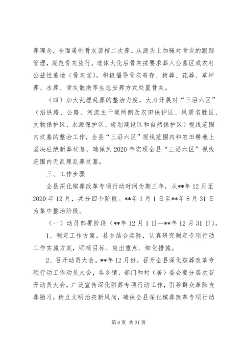 绿色殡葬改革执法实施方案（5篇）.docx