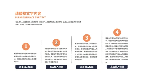 橙色扁平风物业公司宣传介绍PPT模板