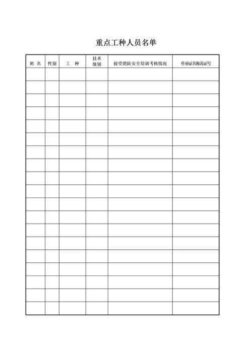 企业消防安全台帐(消防印刷7本台账)（DOC44页）.docx