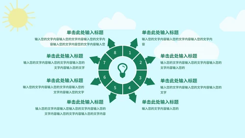 绿色小清新立夏主题PPT模板