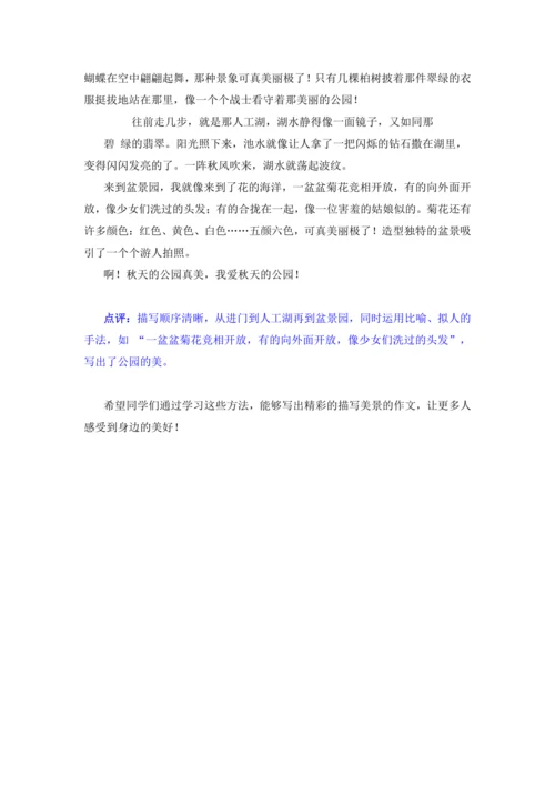统编版2024-2025学年语文三年级上册第六单元习作 这儿真美（讲义）
