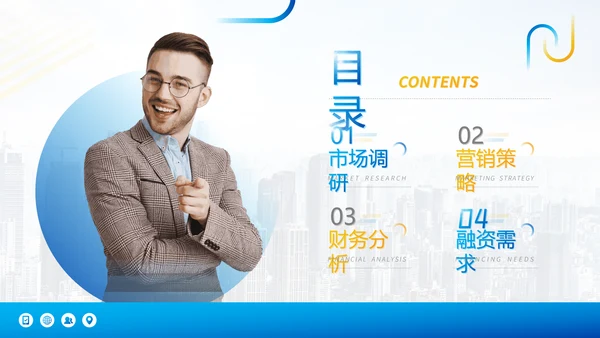 互联网项目介绍创业计划书通用PPT模版