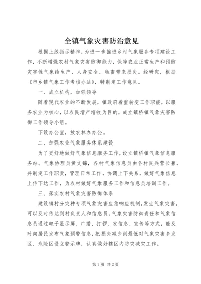 全镇气象灾害防治意见.docx