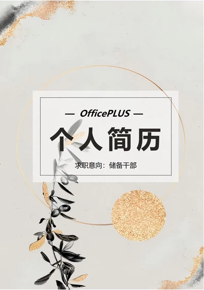 商务简约个人求职简历封面41