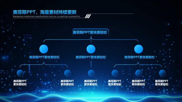 科技风蓝色咨询报告PPT