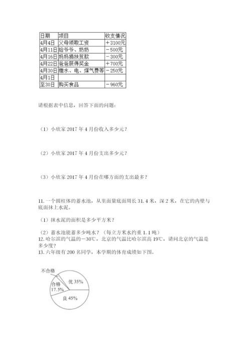 六年级小升初数学解决问题50道及参考答案（夺分金卷）.docx