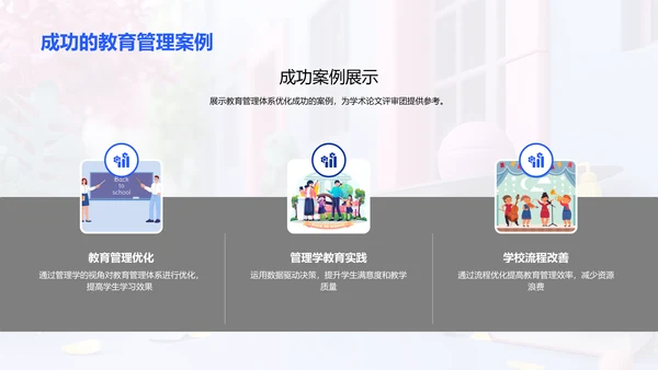 教育管理优化答辩PPT模板