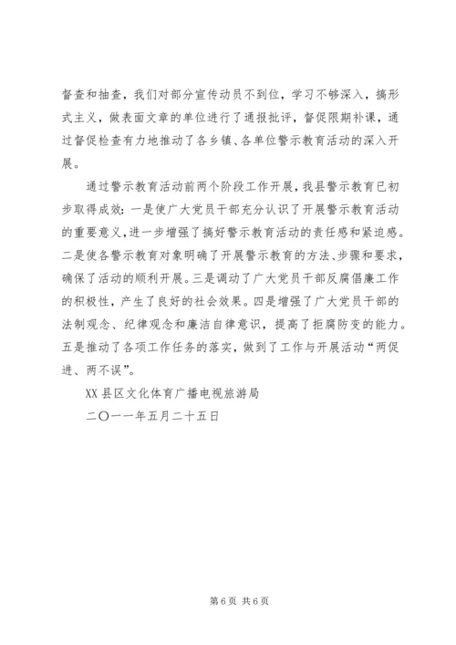 反腐倡廉警示教育活动情况汇报 (2).docx