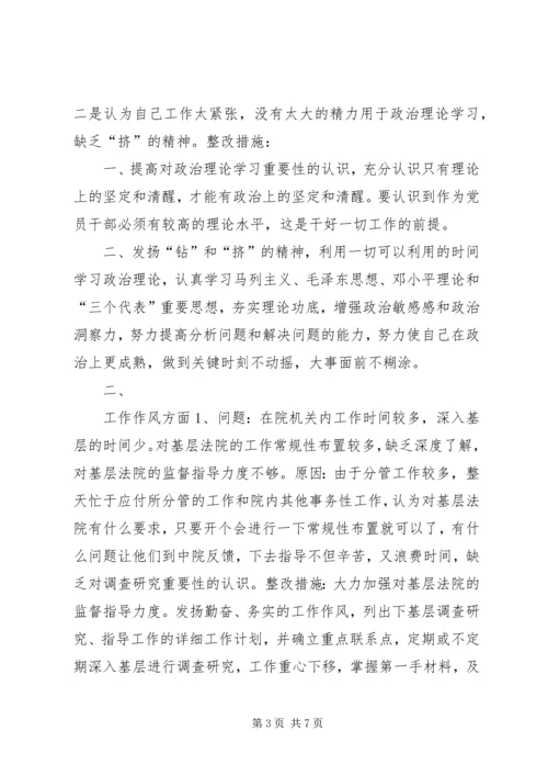 法院党组副书记党性分析材料(1).docx