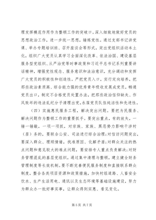 整顿软弱涣散党组织调研报告.docx