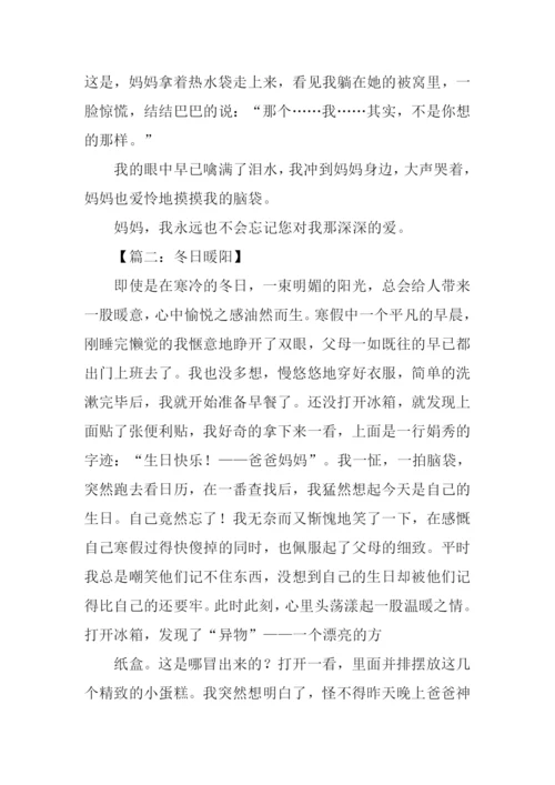 冬日暖阳作文700字-1.docx