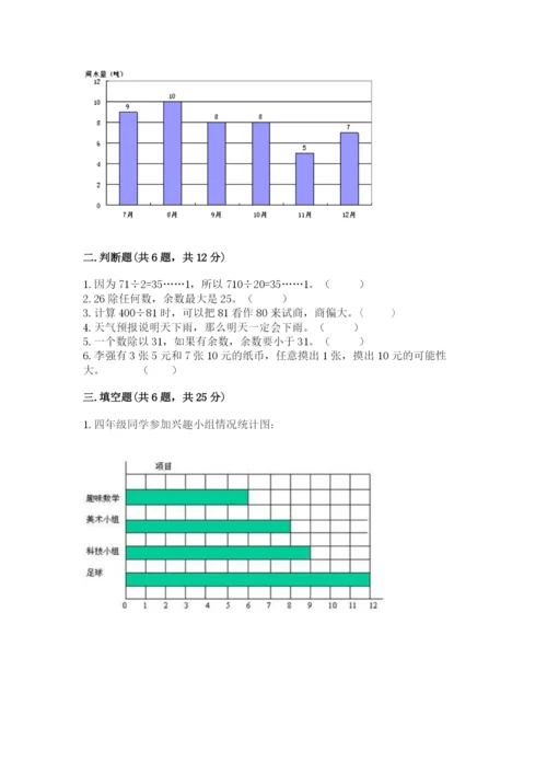 苏教版数学四年级上册期末卷含答案下载.docx