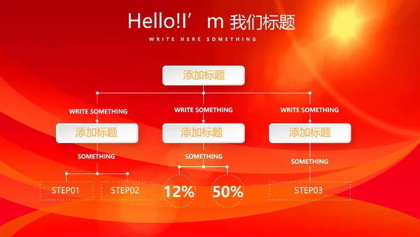 红色喜庆庆功宴工作总结商务通用动态PPT