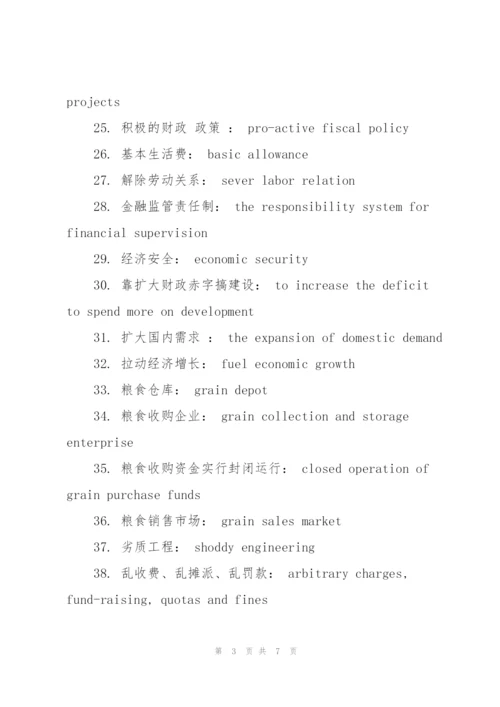 金融英语常用语的地道翻译汇总.docx