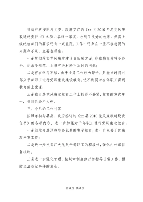 移民局党风廉政建设自查剖析材料.docx