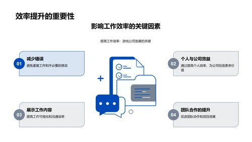 游戏公司办公效率提升PPT模板