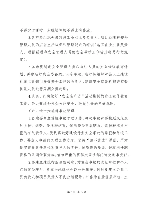 年全省建筑行业安全生产工作计划 (3).docx