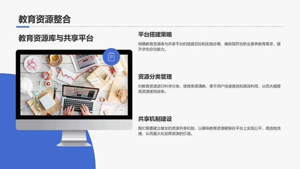 蓝色商务风职业素养提升计划PPT模板