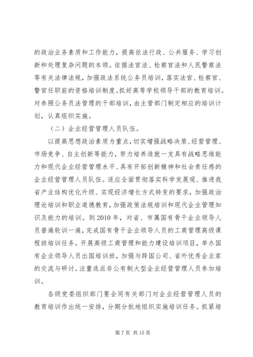 干部教育培训工作计划 (3).docx