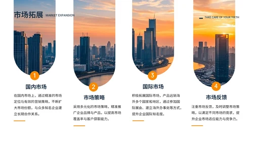 橙色商务风企业介绍PPT模板