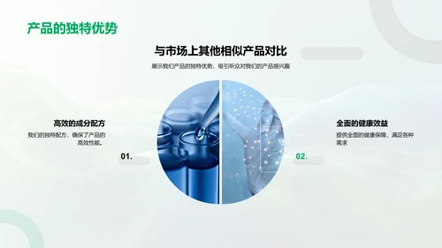 医疗保健产品推广PPT模板