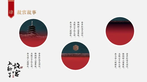 红色中国风上新了故宫文化教学通用PPT模板