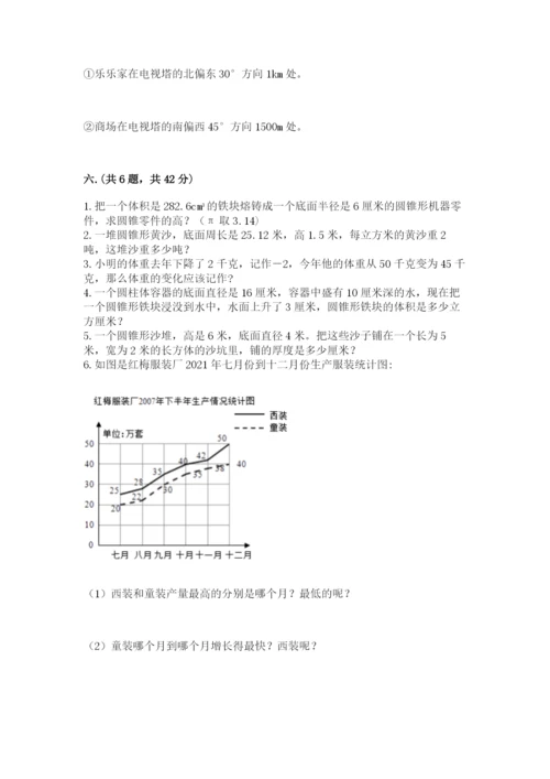 小学数学六年级下册竞赛试题及完整答案一套.docx