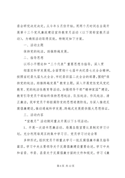 篇一：XX局党风廉政建设工作计划 (2).docx