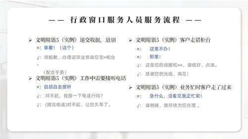 实拍商务风行政窗口服务礼仪ppt窗口服务礼仪培训