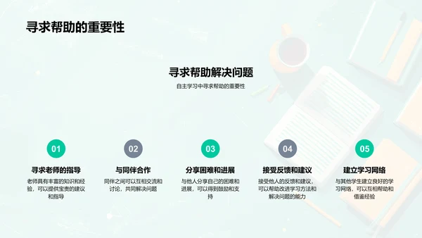 自学与项目学习报告PPT模板