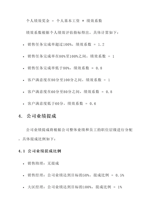 小贷公司工资及提成方案